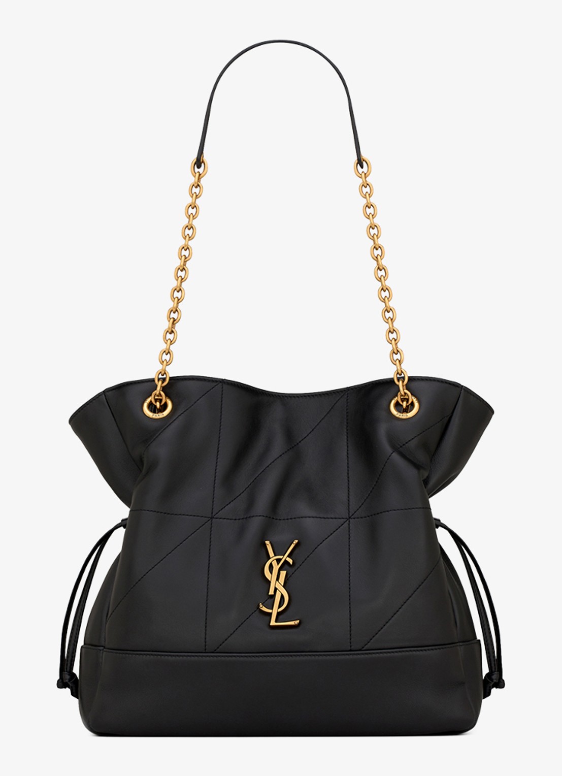 Saint Laurent Jamie Small schoudertas van lamsleer - voorkant zwart