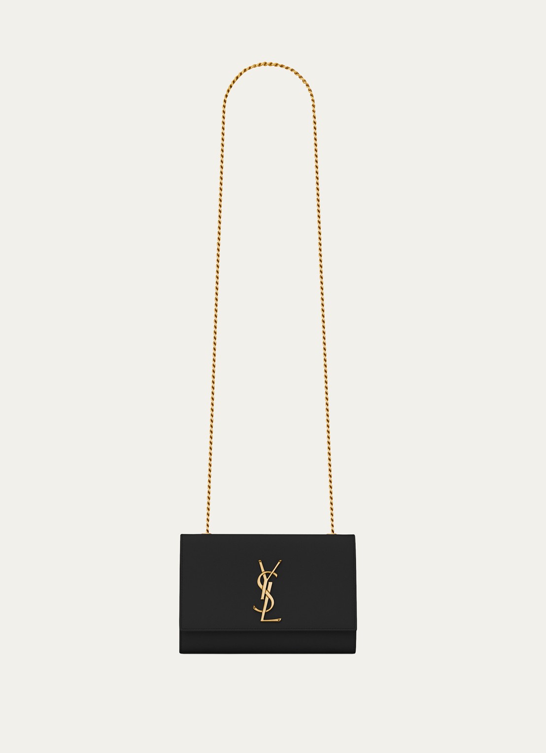 Saint Laurent Kate Small schoudertas van kalfsleer - voorkant 6 zwart
