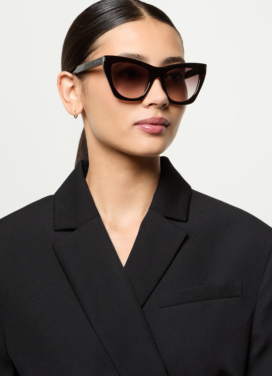 Saint Laurent Kate zonnebril SL214 - voorkant 2 zwart