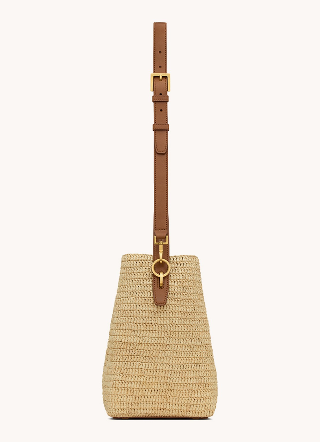 Saint Laurent Le 37 handtas van raffia - detail 5 naturel