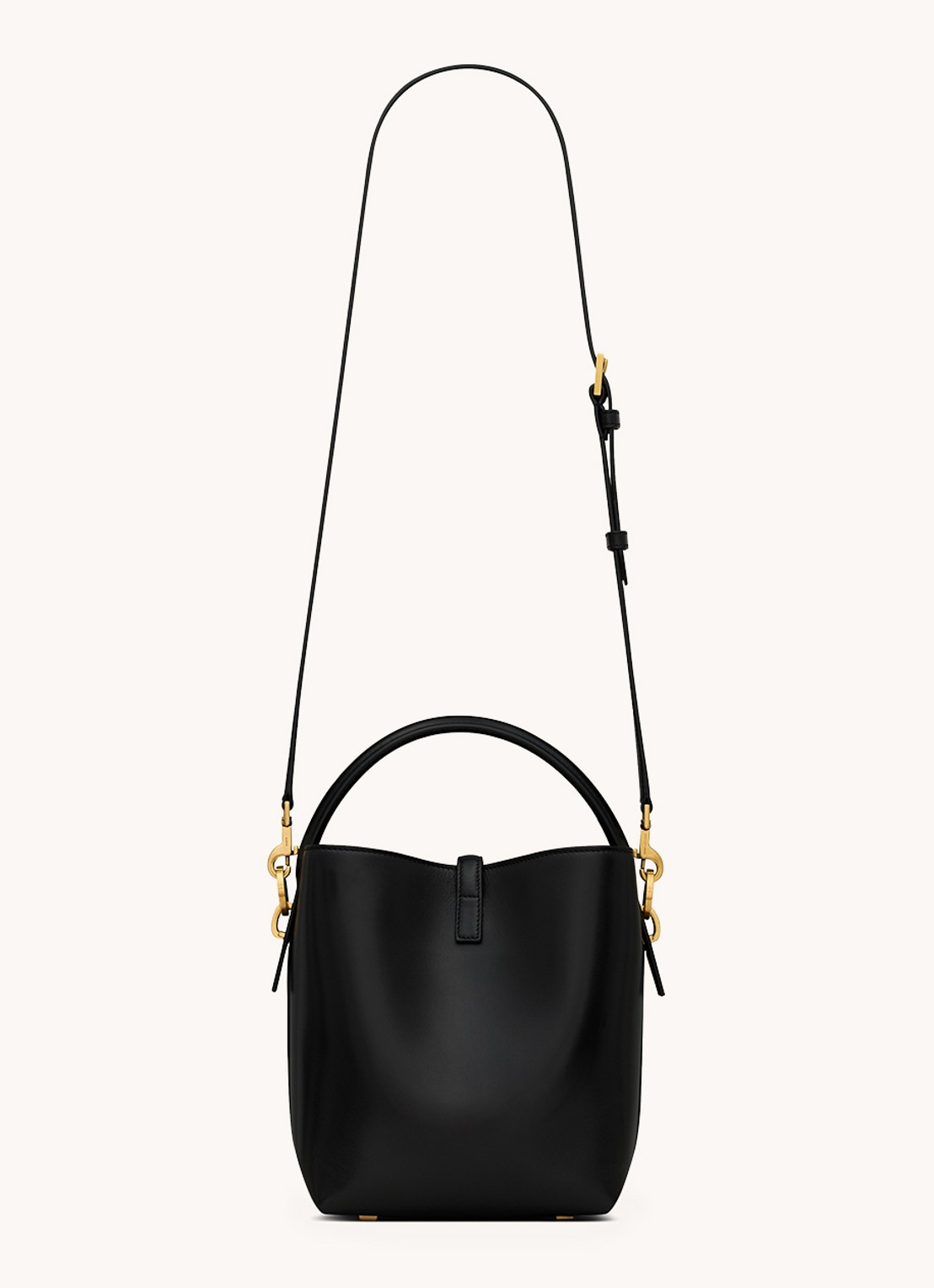 Saint Laurent Le 37 Small handtas van kalfsleer met afneembare schouderriem - detail 2 zwart