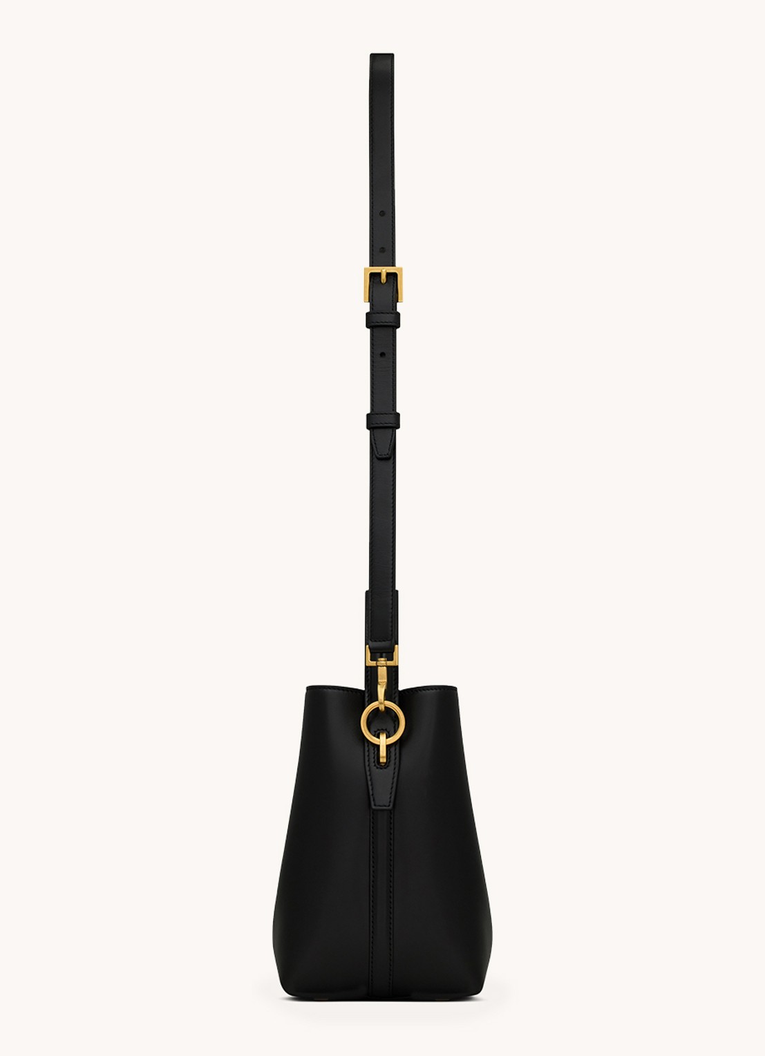 Saint Laurent Le 37 Small handtas van kalfsleer met afneembare schouderriem - detail 3 zwart