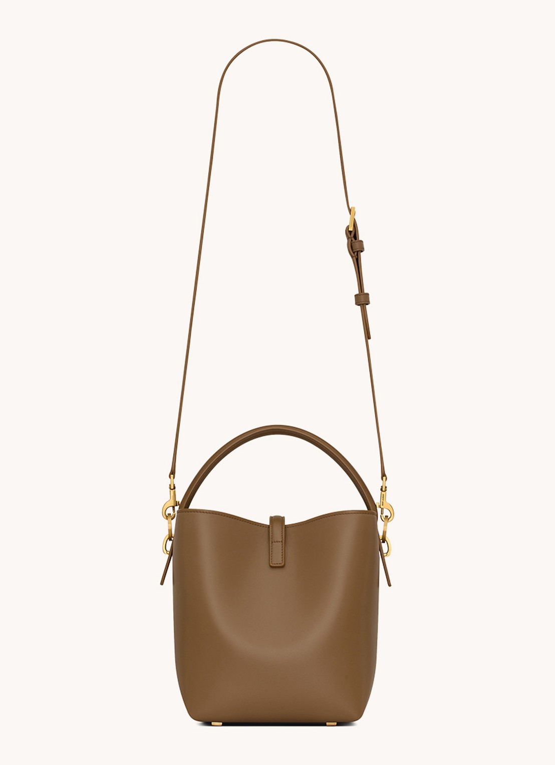 Saint Laurent Le 37 Small handtas van kalfsleer - achterkant 6 bruin