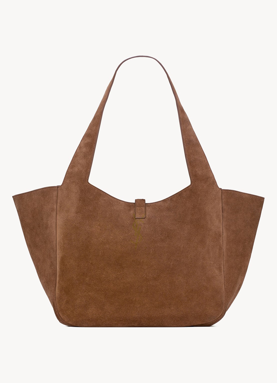 Saint Laurent Le 5 À 7 Bea shopper van kalfssuède - achterkant 6 bruin