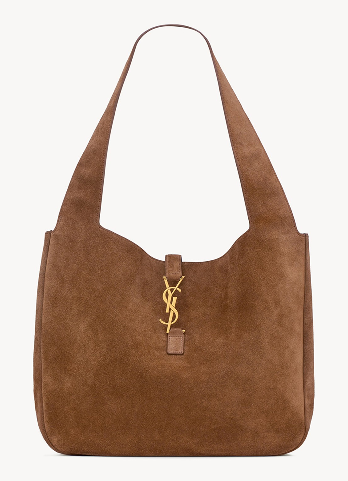 Saint Laurent Le 5 À 7 Bea shopper van kalfssuède - detail 2 bruin