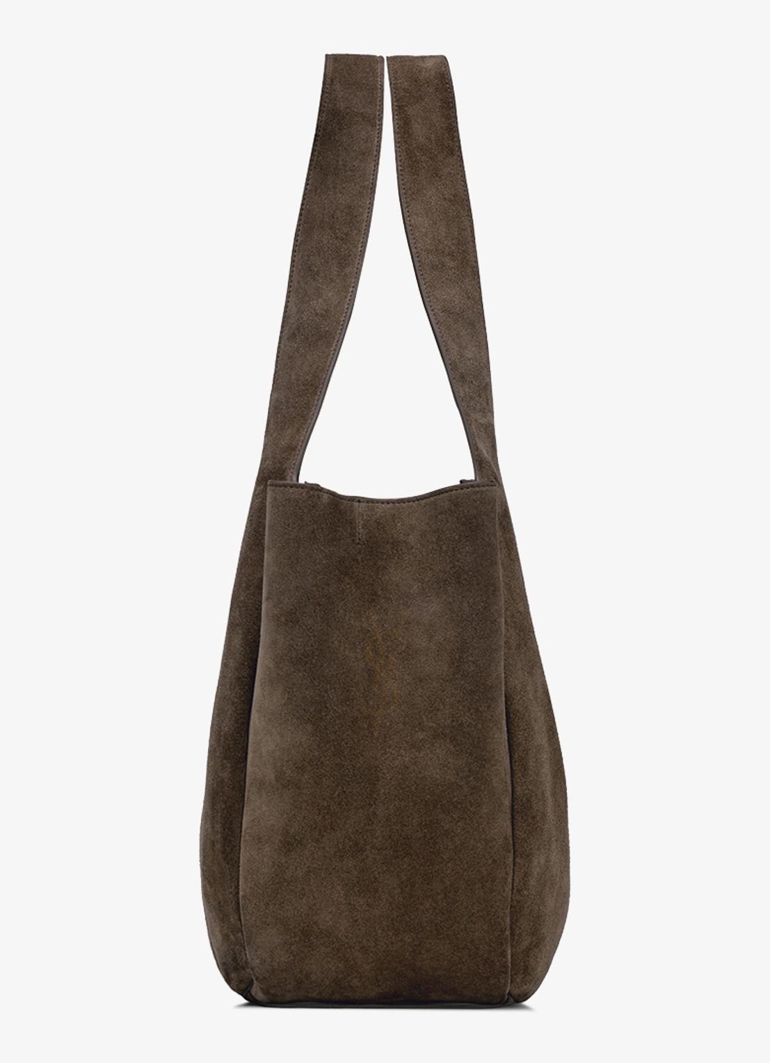 Saint Laurent Le 5 À 7 Bea shopper van kalfssuède - detail 4 donkerbruin
