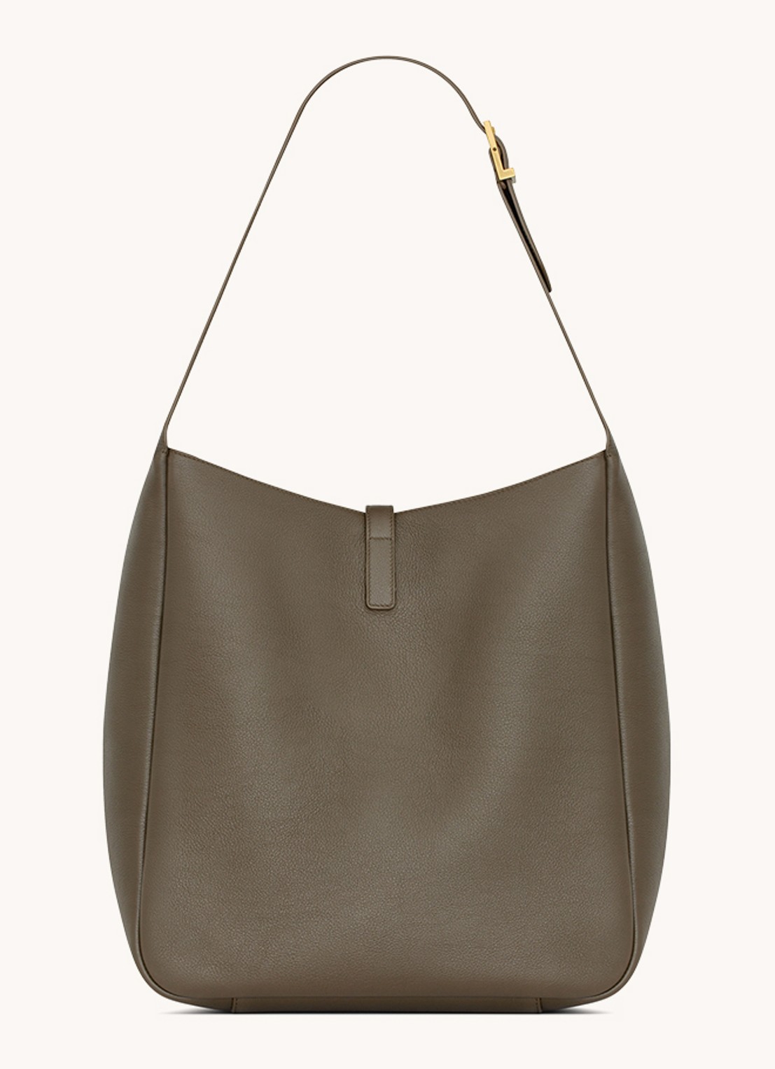 Saint Laurent Le 5 À 7 Large handtas van lamsleer - voorkant 4 groen