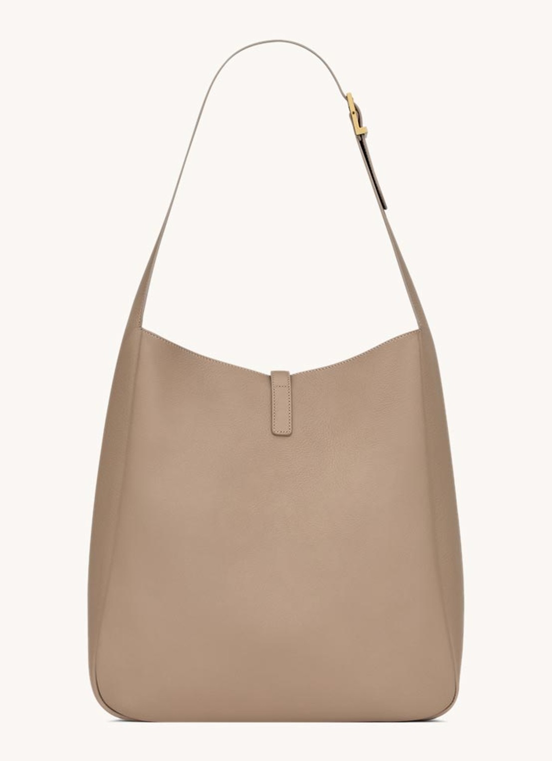 Saint Laurent Le 5 À 7 Large schoudertas van kalfsleer - achterkant 6 donkerbeige