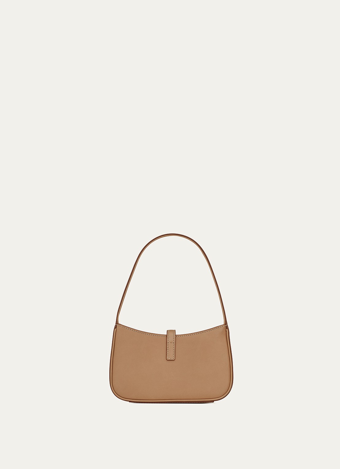 Saint Laurent Le 5 á 7 Mini Hobo schoudertas van kalfsleer - achterkant camel
