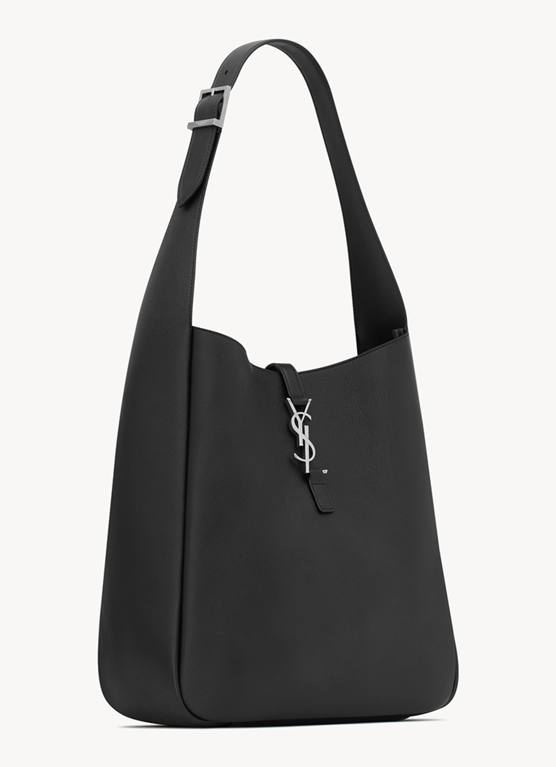 Saint Laurent Le 5 À 7 Supple Large schoudertas van kalfsleer - detail 3 zwart