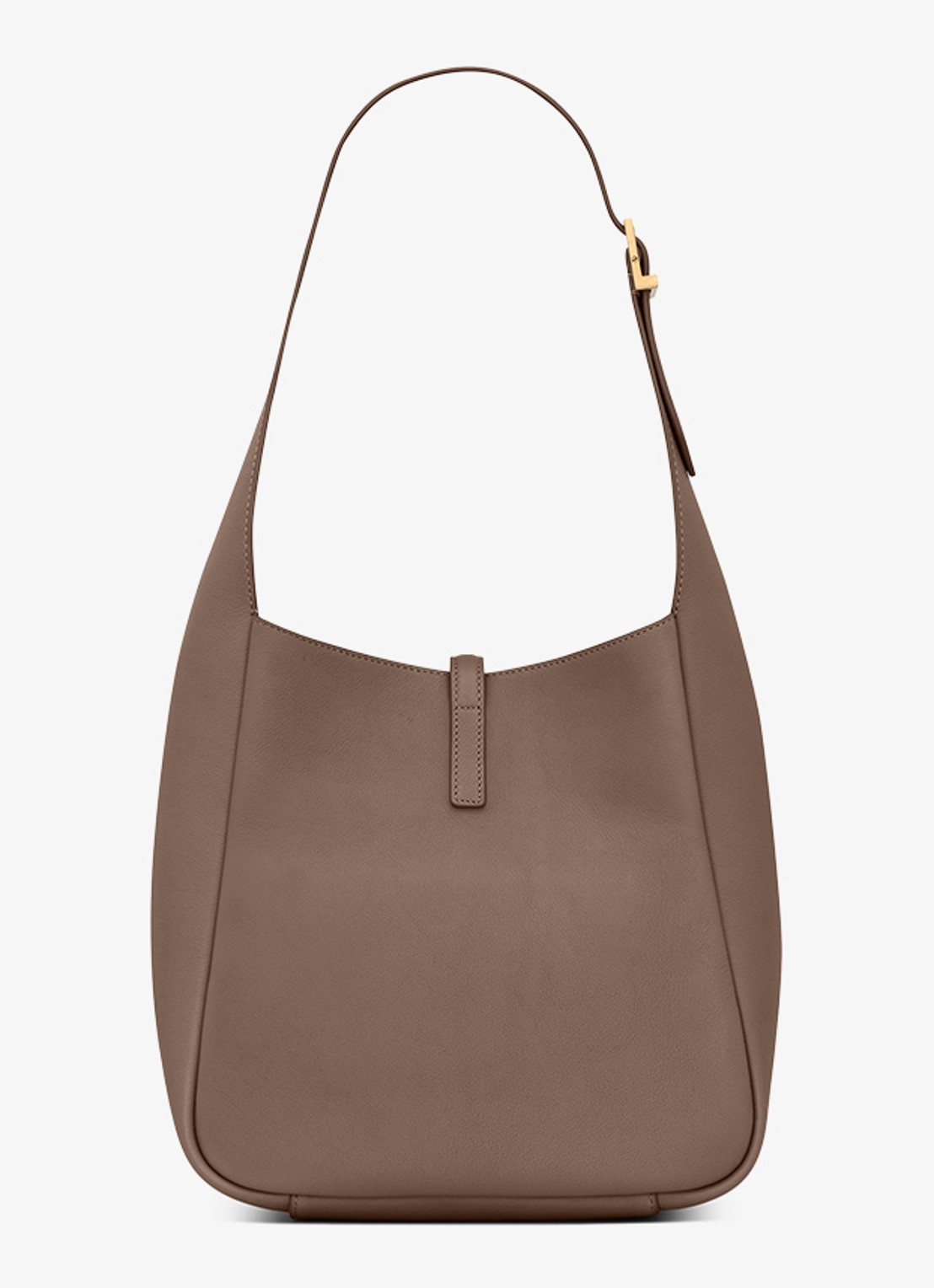 Saint Laurent Le 5 À 7 Supple Small schoudertas van kalfsleer - achterkant 4 taupe