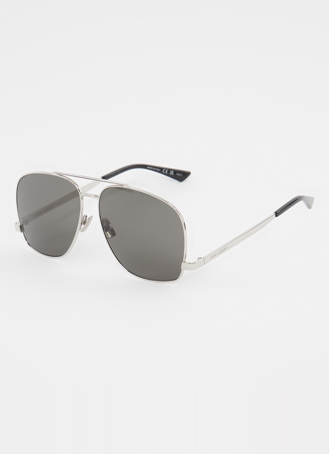 Saint Laurent Leon zonnebril SL653 - voorkant zilver