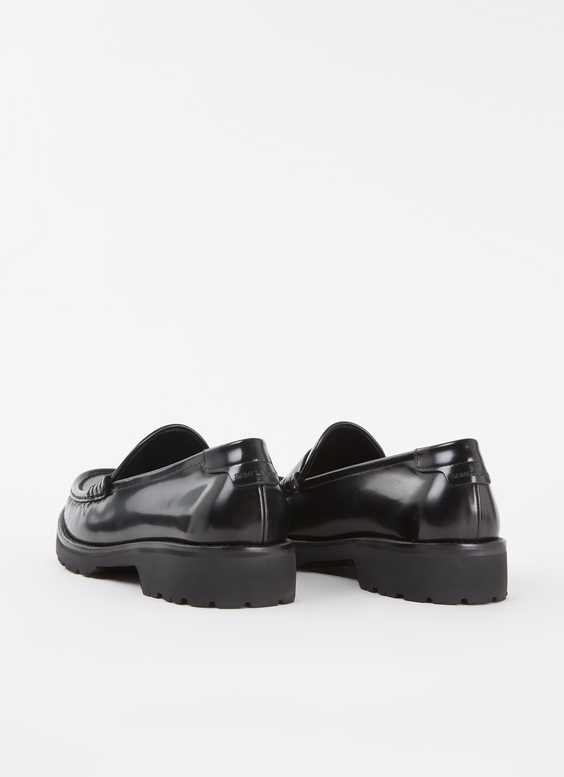 Saint Laurent Loafer van kalfsleer - detail 4 zwart