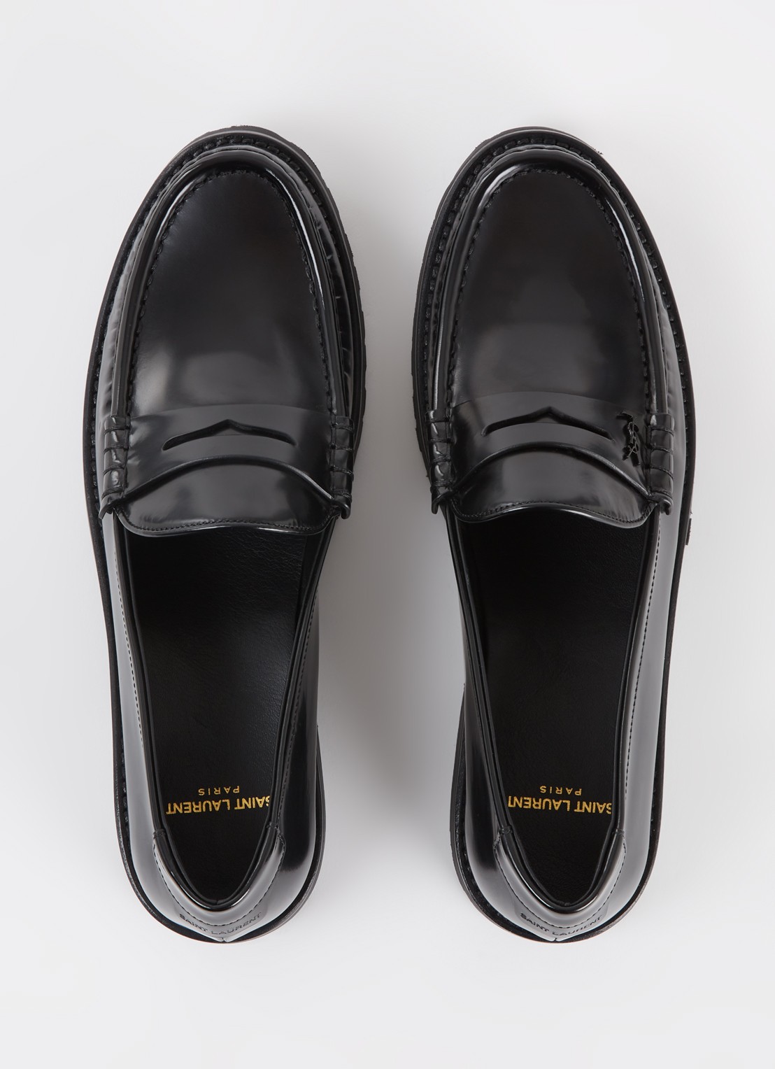 Saint Laurent Loafer van kalfsleer - detail 5 zwart