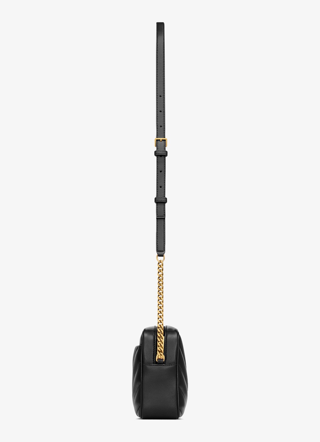 Saint Laurent Loulou crossbodytas van lamsleer - detail 3 zwart