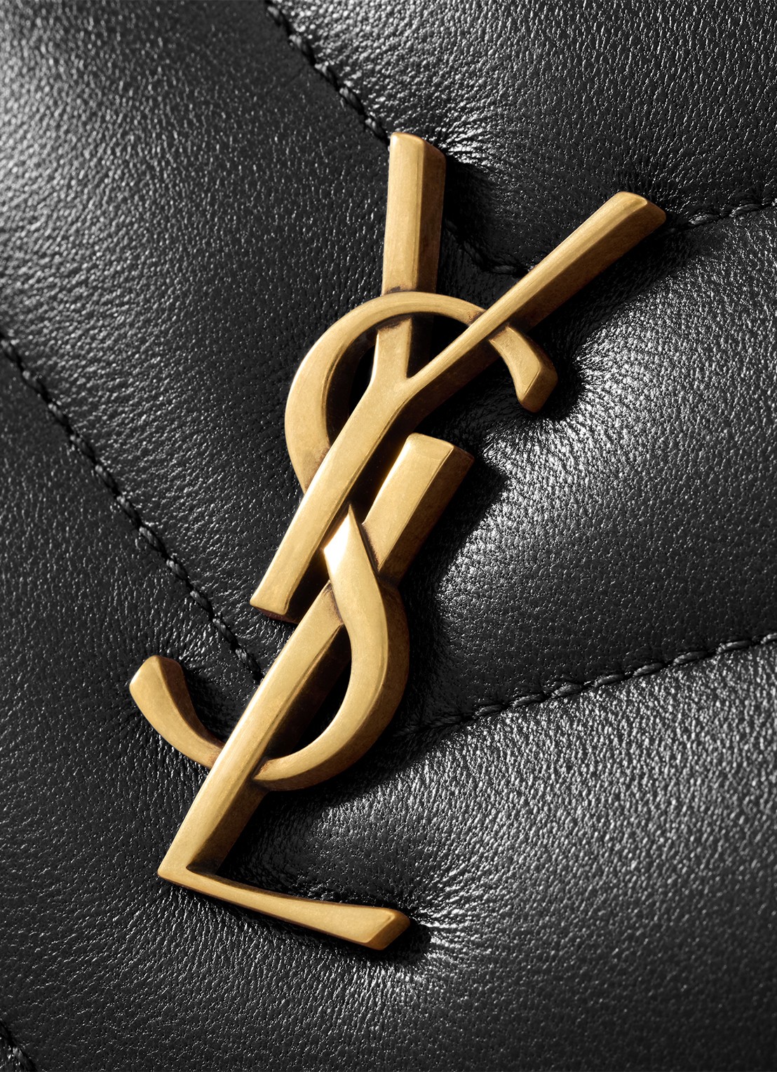 Saint Laurent Loulou crossbodytas van lamsleer - detail 4 zwart