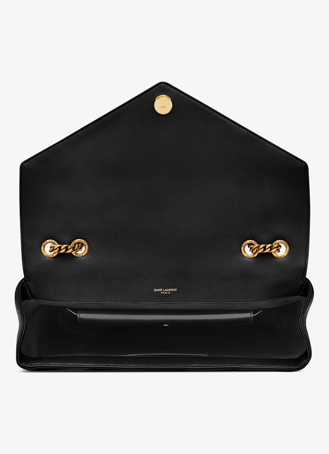 Saint Laurent Loulou Large schoudertas van lamsleer - detail 3 zwart