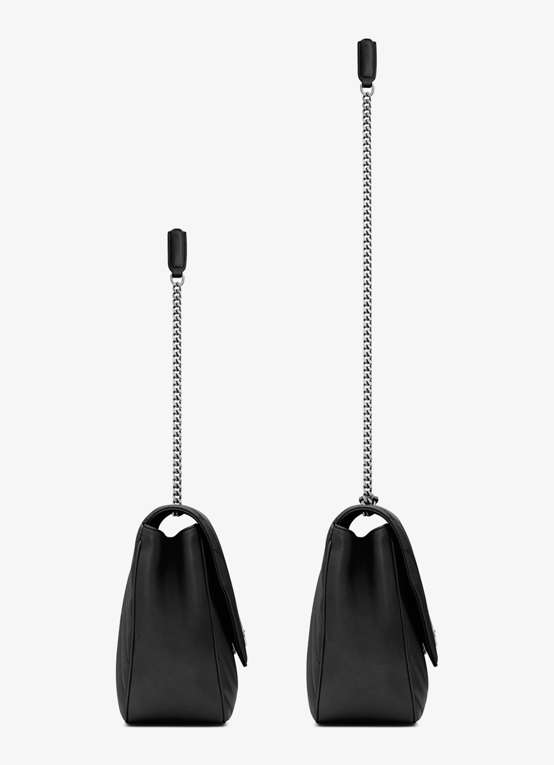 Saint Laurent Loulou Large schoudertas van quilted lamsleer - detail 5 zwart