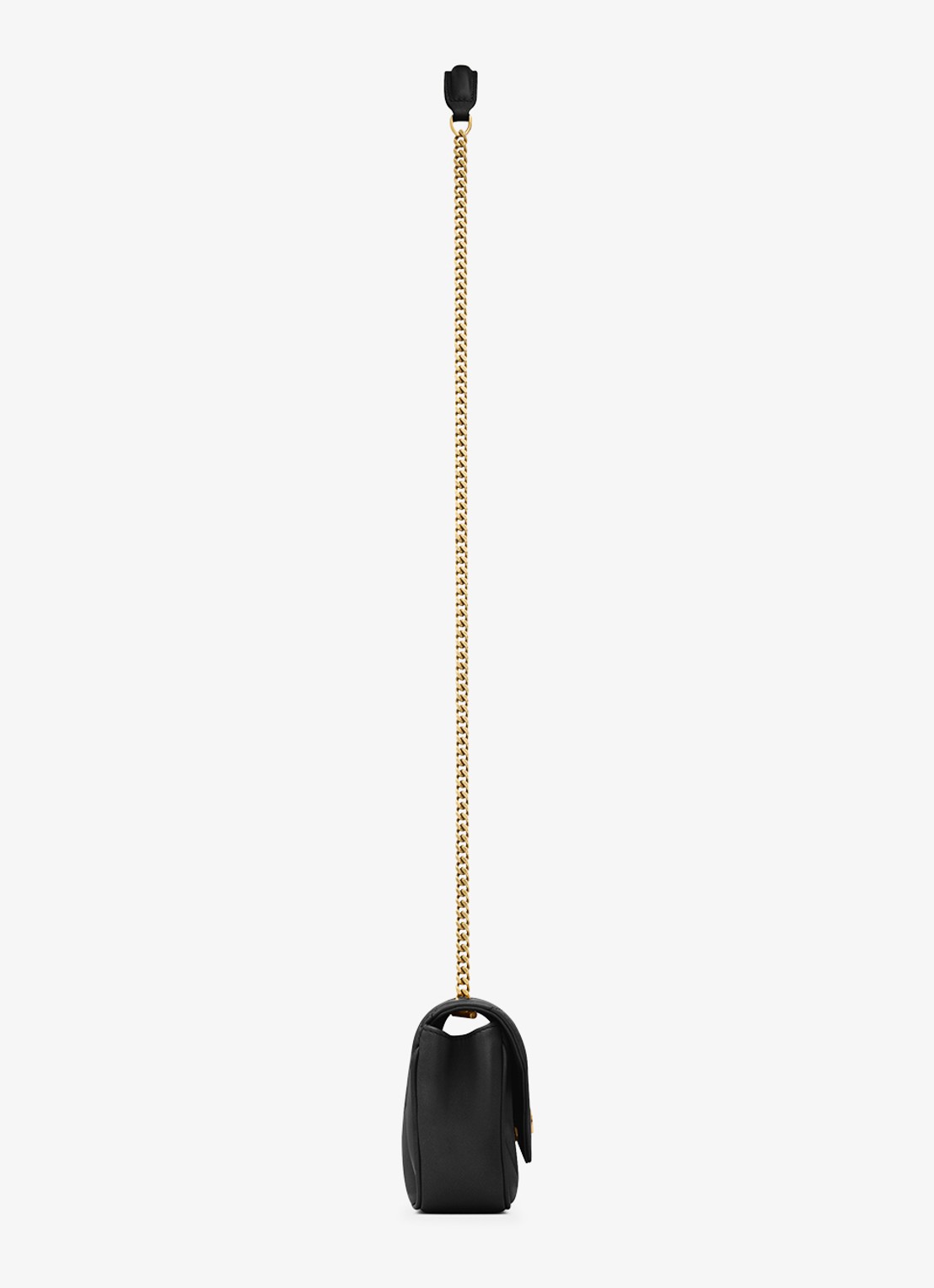 Saint Laurent Loulou Mini crossbodytas van lamsleer - achterkant zwart