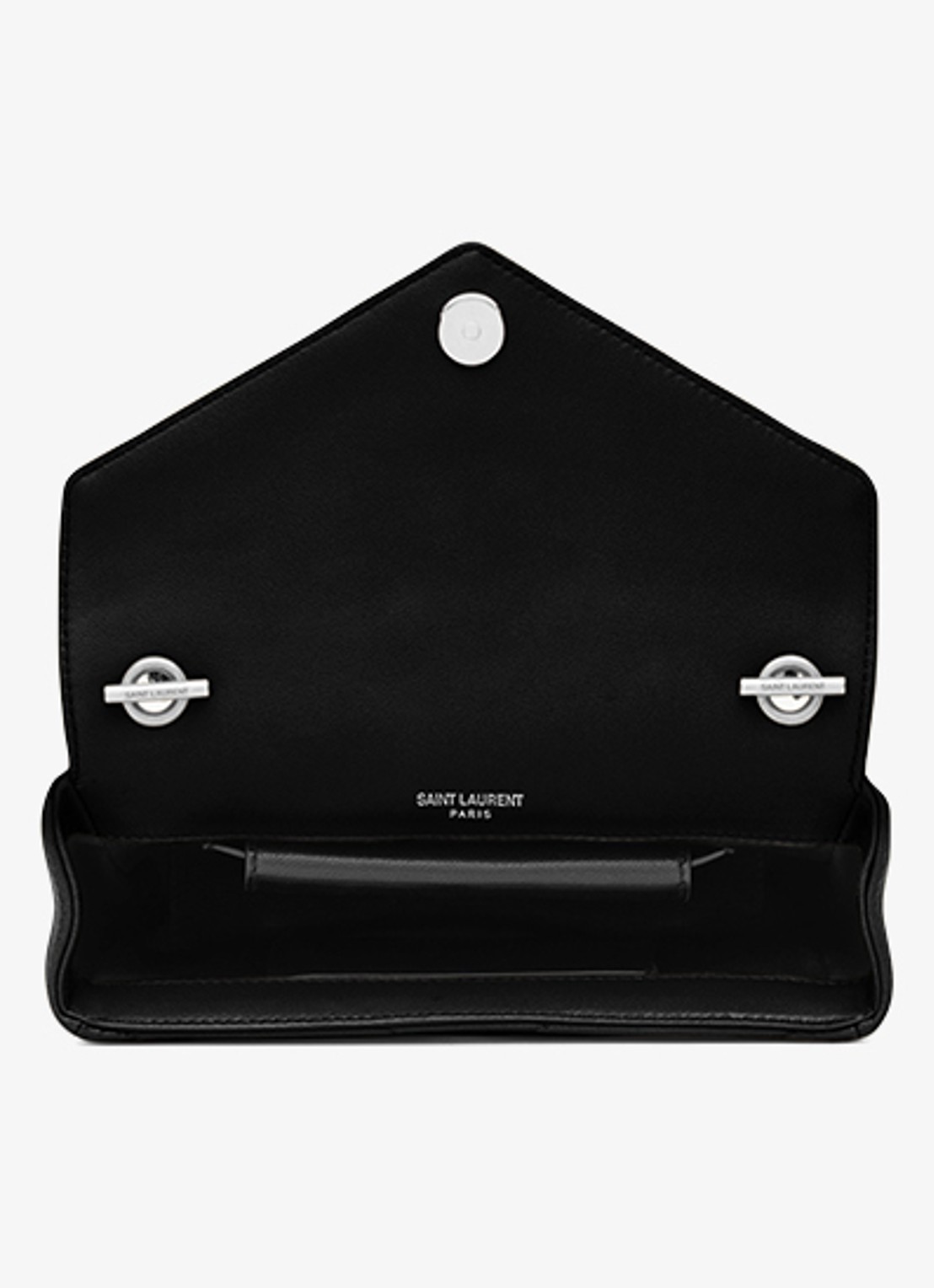 Saint Laurent Loulou Mini crossbodytas van quilted lamsleer - detail 7 zwart