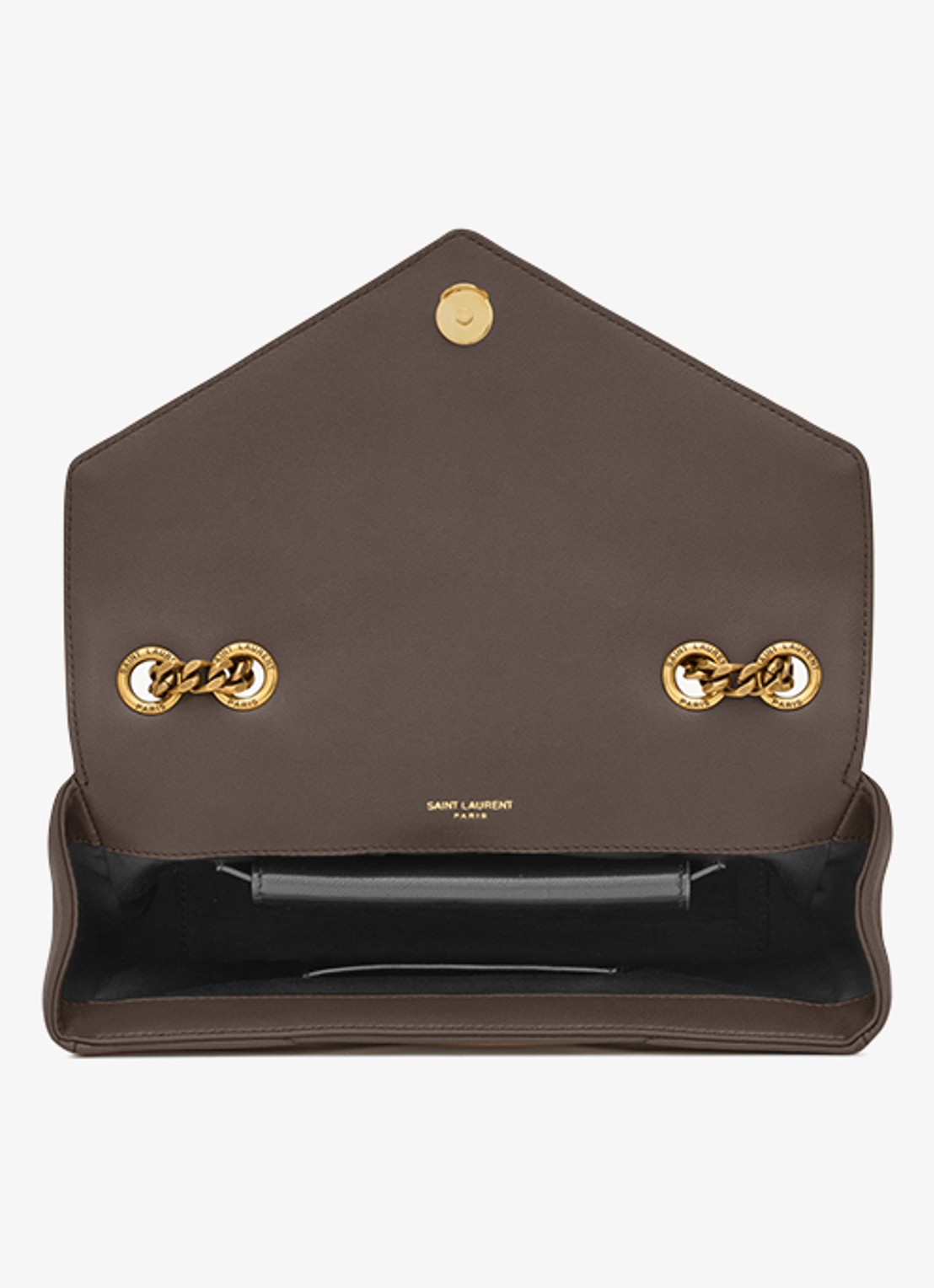 Saint Laurent Loulou Small schoudertas van lamsleer - detail 6 taupe