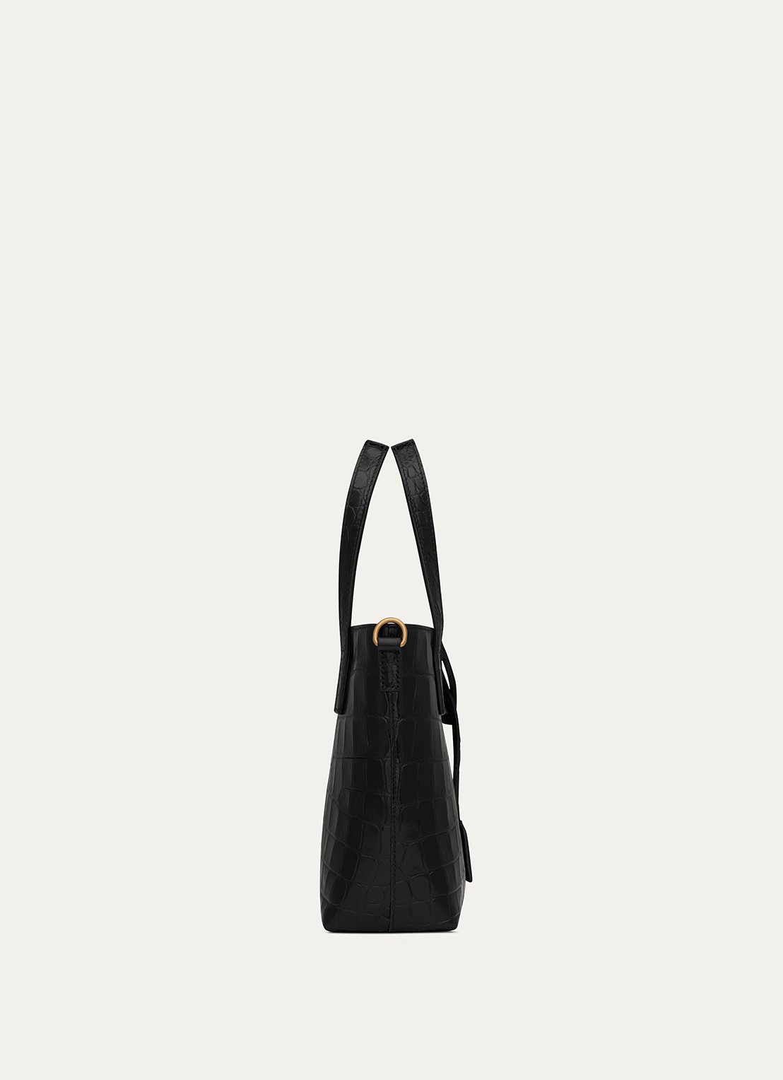 Saint Laurent Mini Toy handtas van kalfsleer - detail 3 zwart