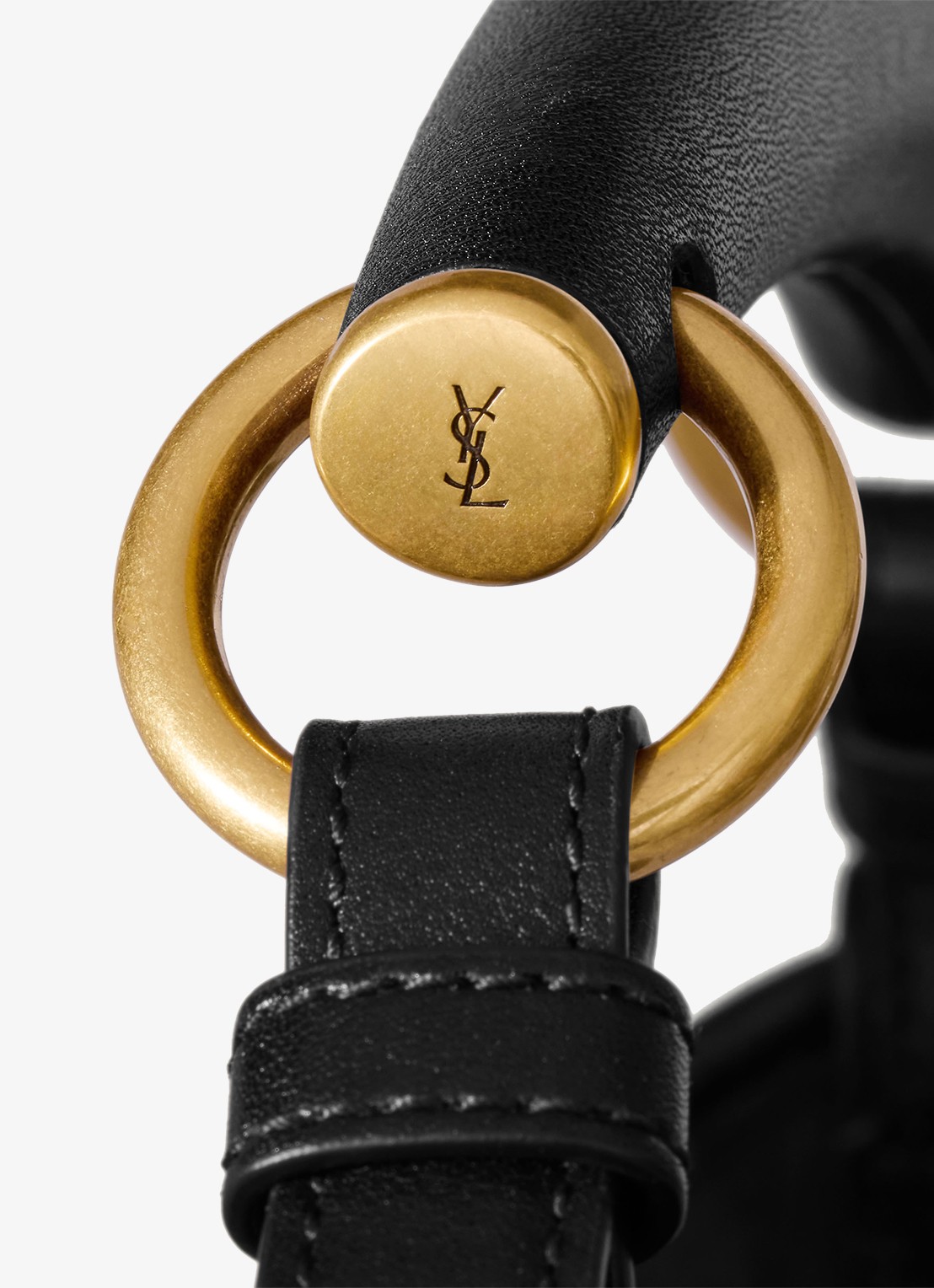 Saint Laurent Mombasa Medium schoudertas van kalfsleer - detail 5 zwart