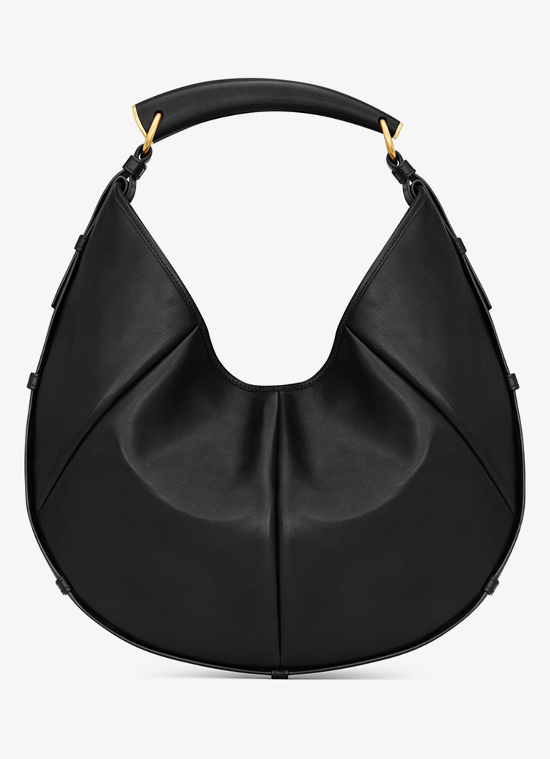 Saint Laurent Mombasa Medium schoudertas van kalfsleer - voorkant 2 zwart