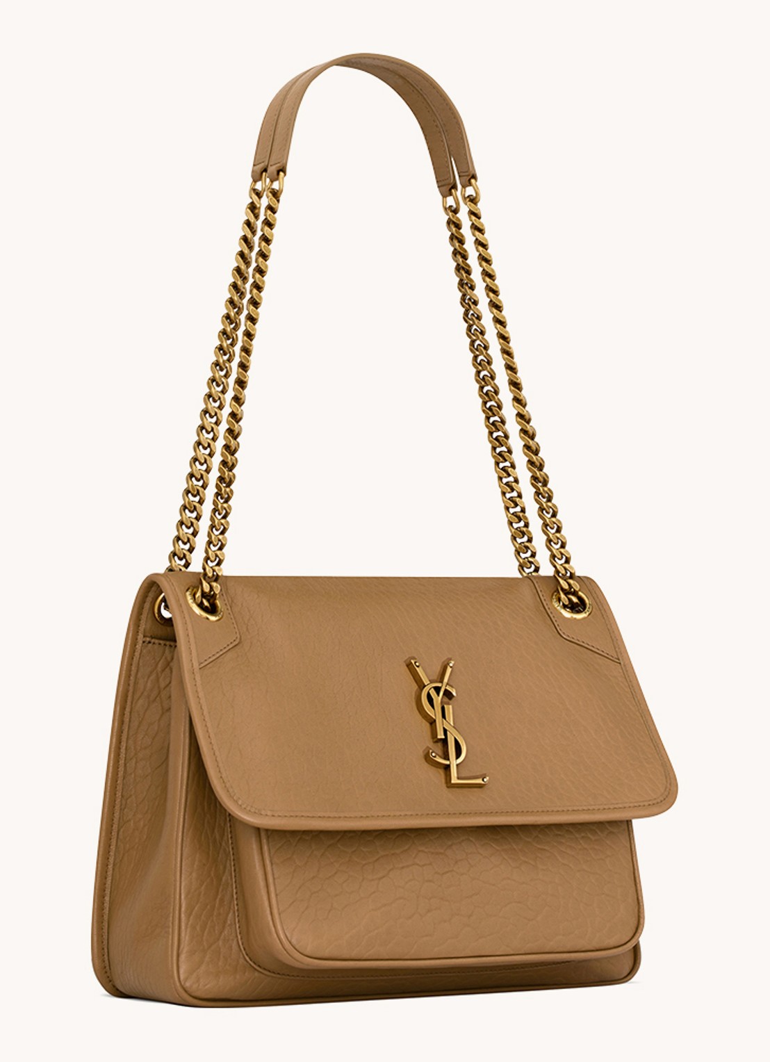 Saint Laurent Niki Medium schoudertas van lamsleer - detail 5 bruin