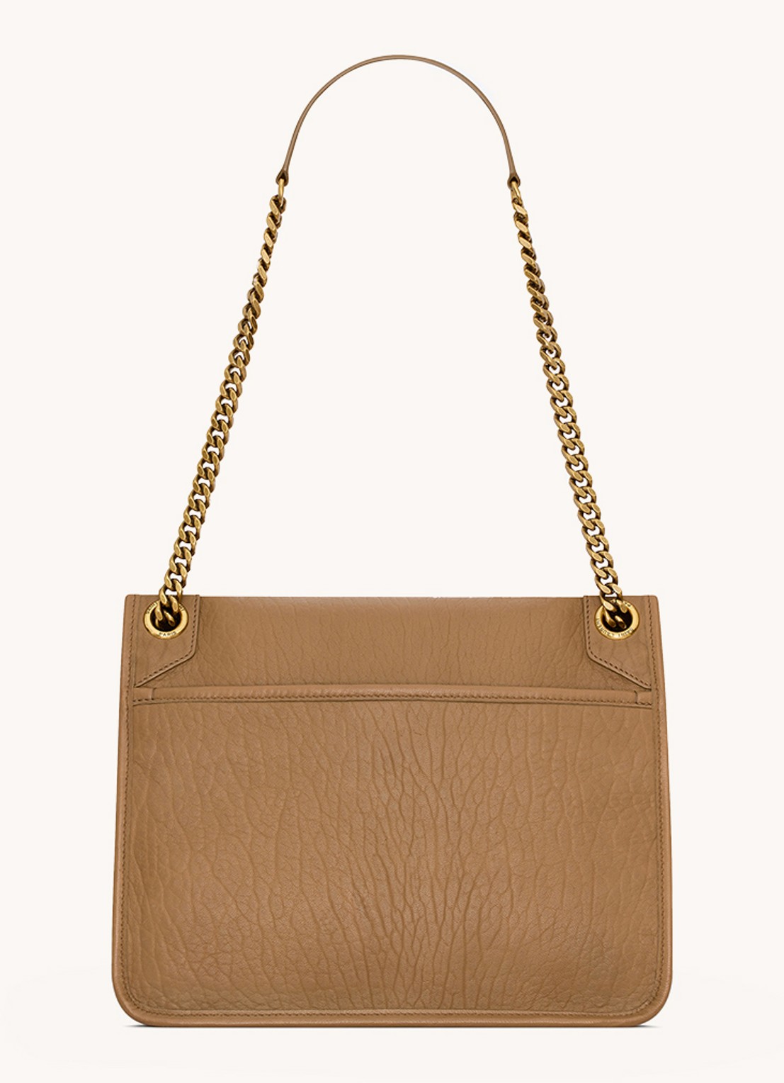 Saint Laurent Niki Medium schoudertas van lamsleer - voorkant 2 bruin
