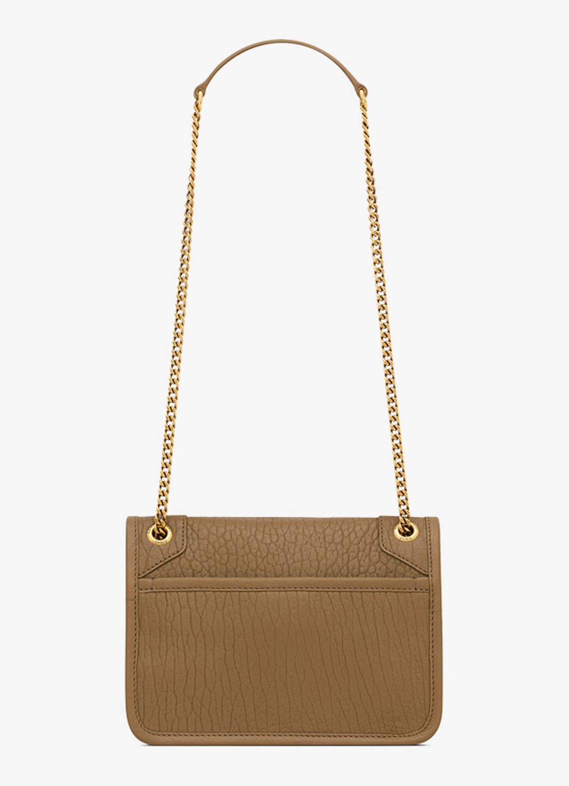 Saint Laurent Niki Mini schoudertas van lamsleer - achterkant 2 camel