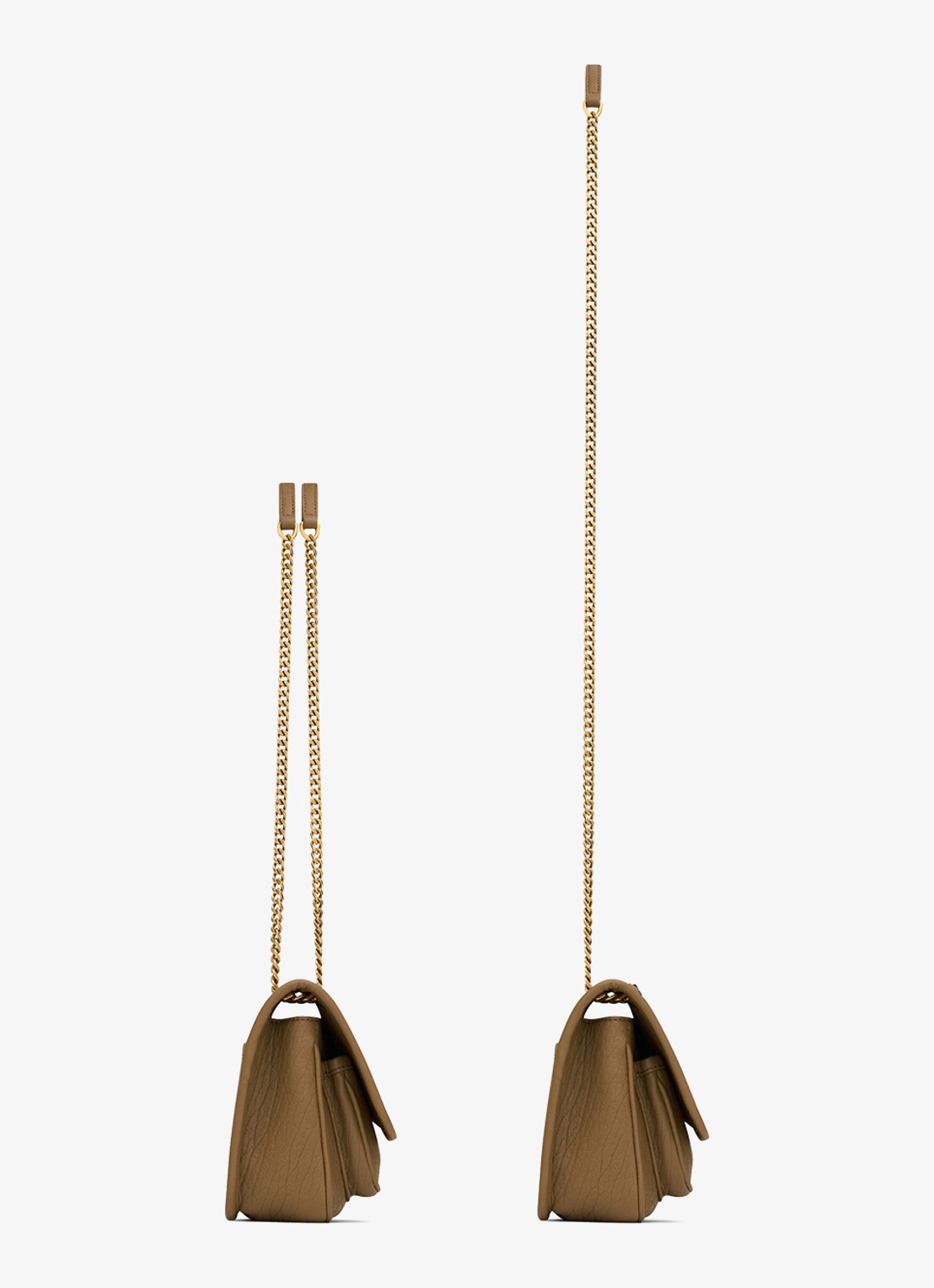 Saint Laurent Niki Mini schoudertas van lamsleer - detail 3 camel