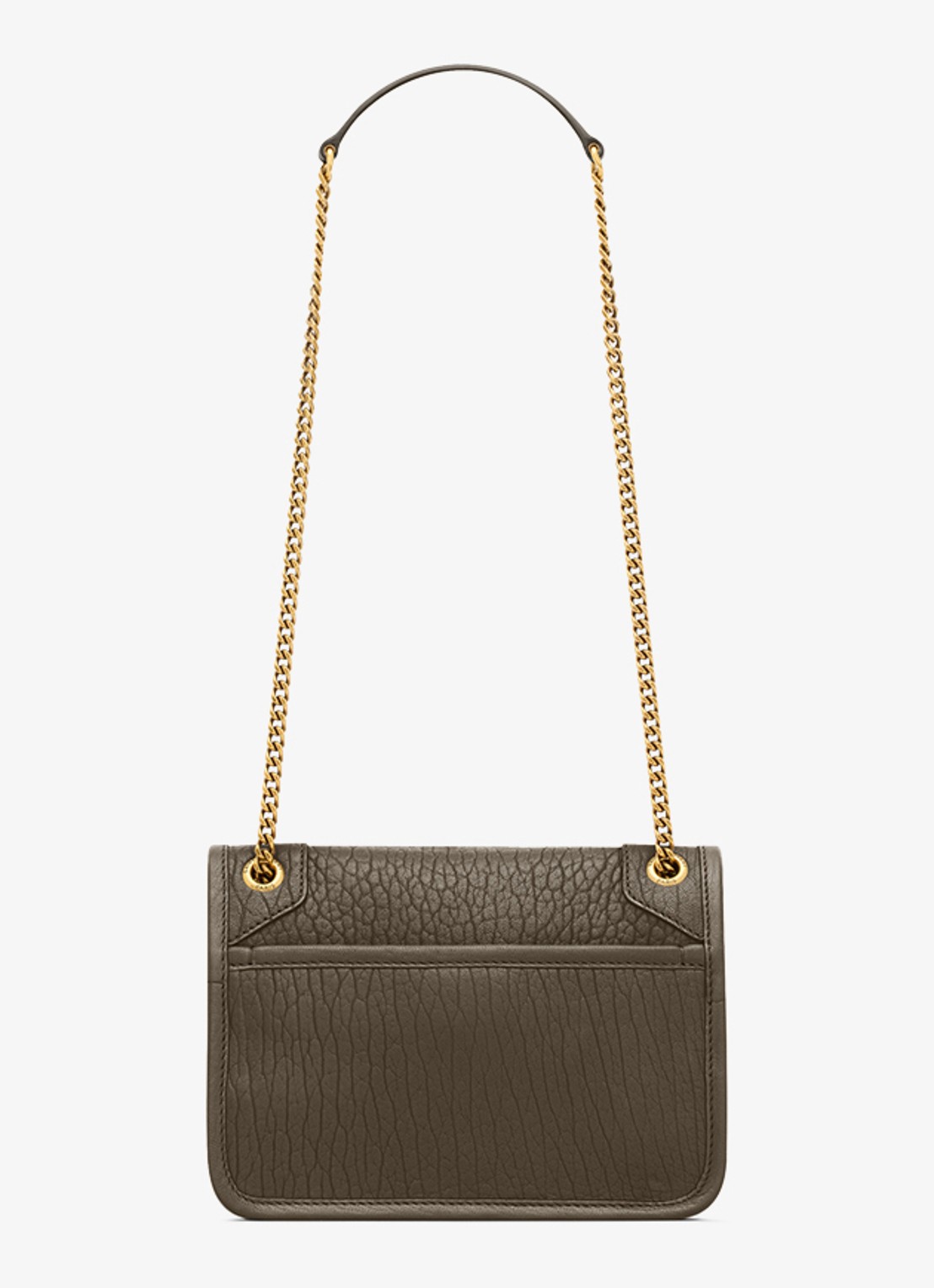 Saint Laurent Niki Mini schoudertas van lamsleer - achterkant taupe