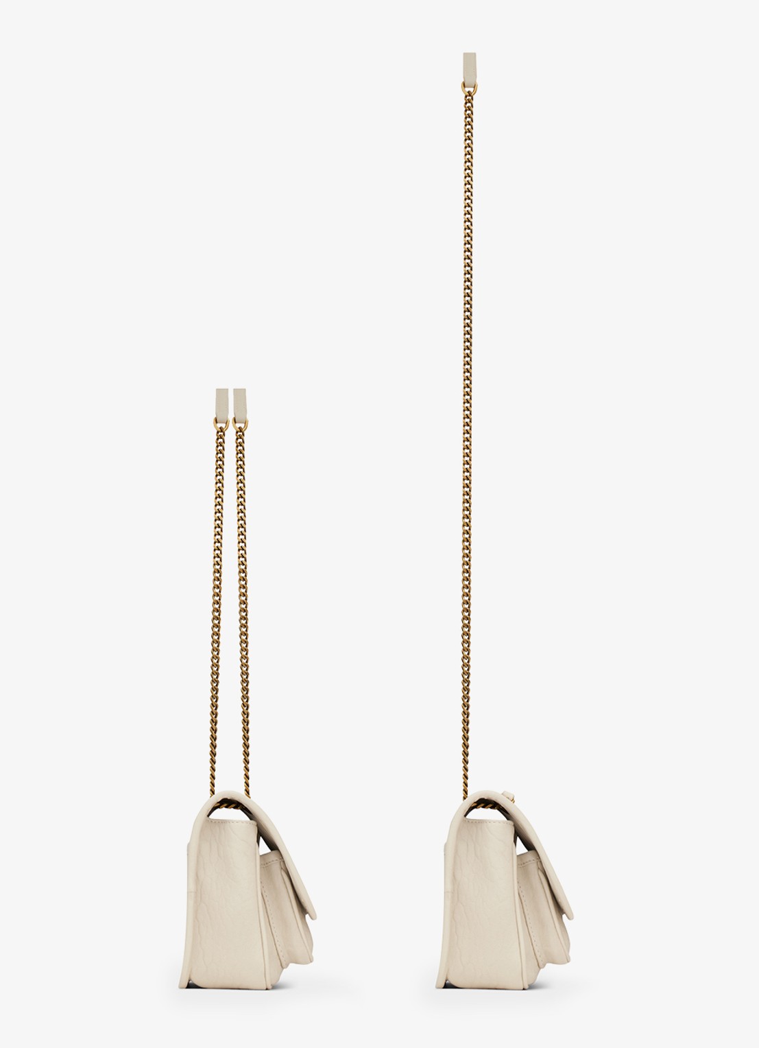 Saint Laurent Niki Mini schoudertas van lamsleer - detail 2 gebroken wit