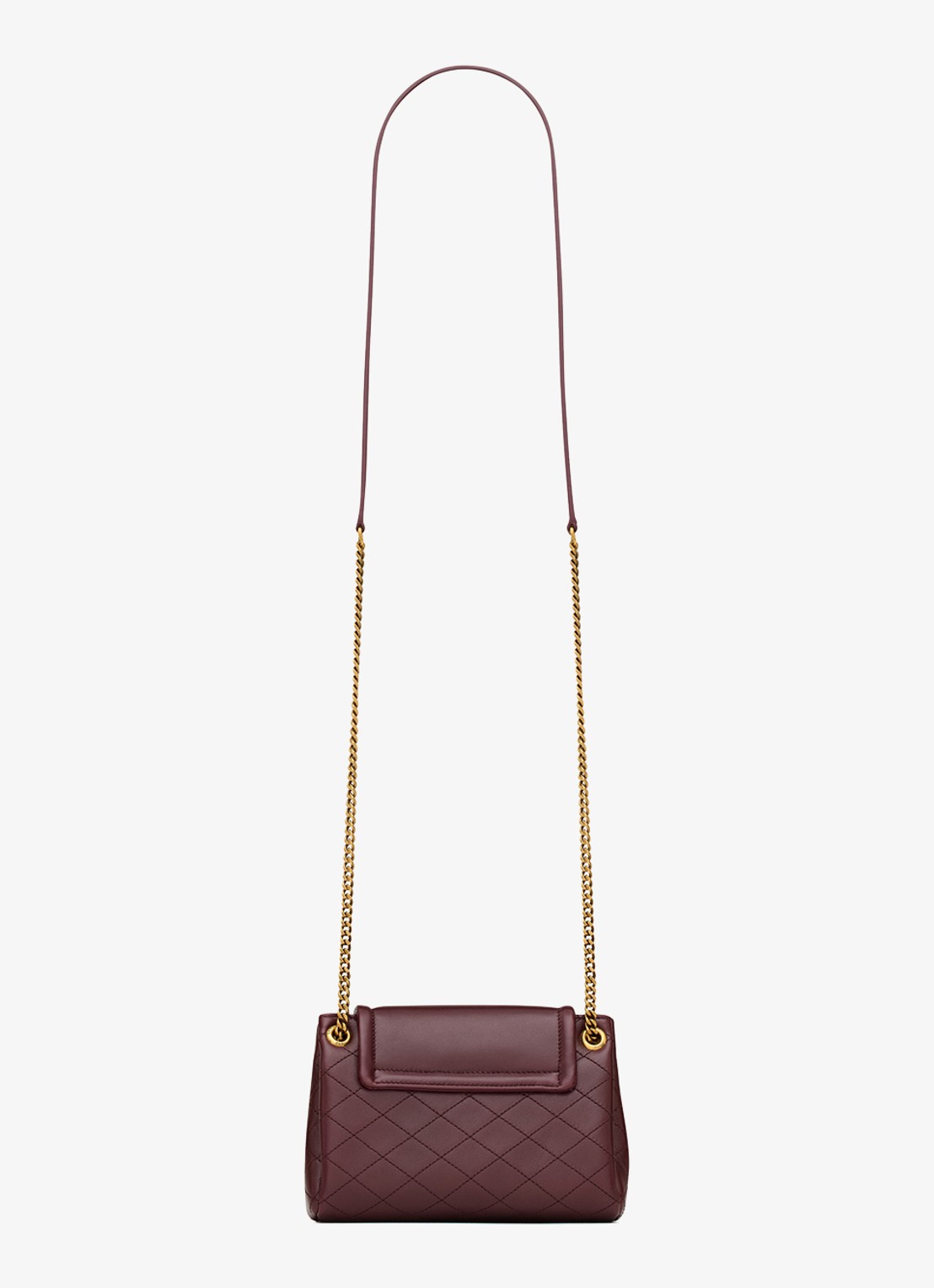 Saint Laurent Nolita Mini crossbodytas van lamsleer - achterkant 2 bordeauxrood