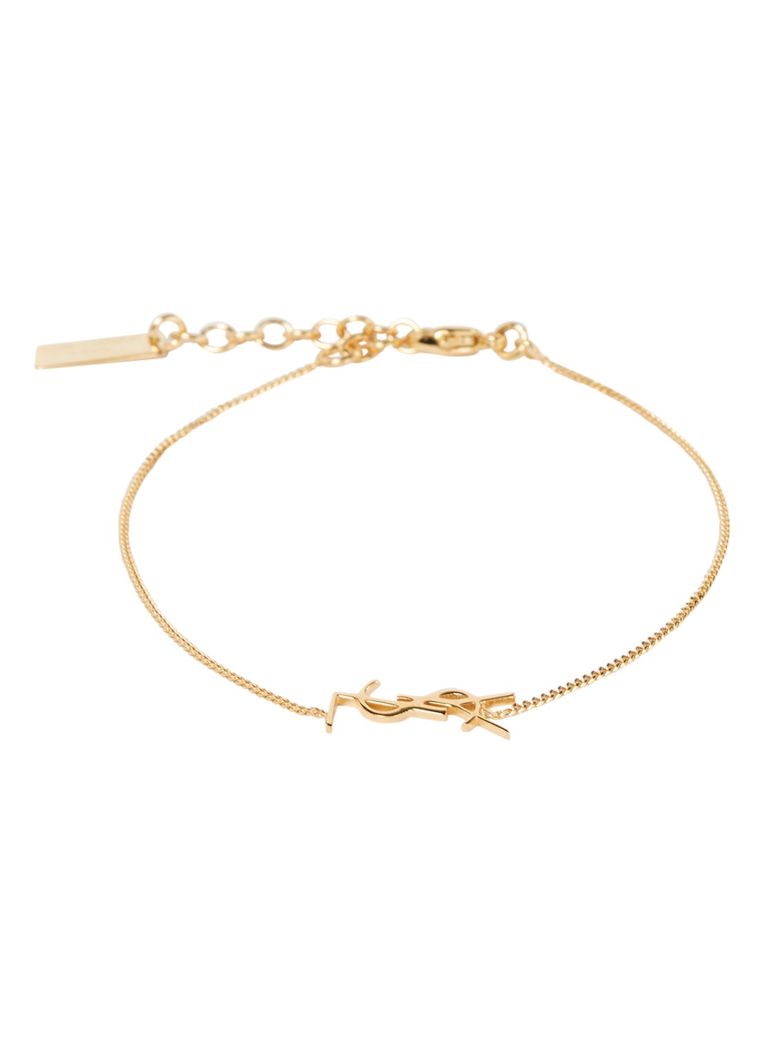 Saint Laurent Opyum armband met logo - voorkant goud