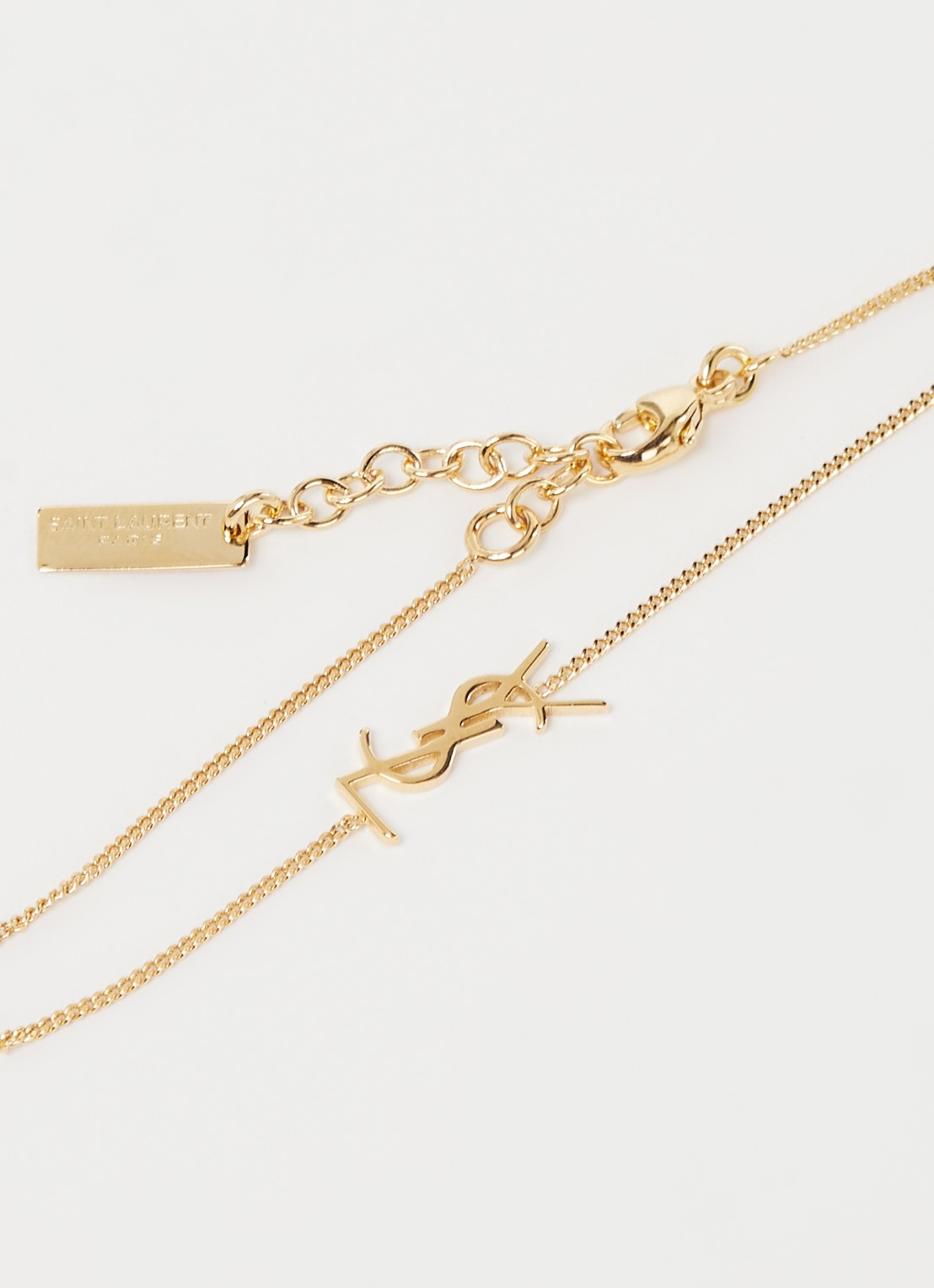 Saint Laurent Opyum armband met logo - voorkant 2 goud