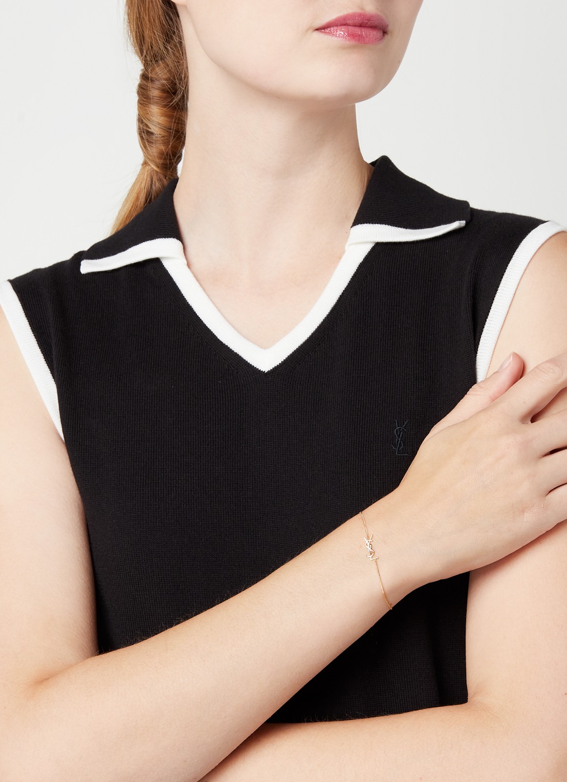 Saint Laurent Opyum armband met logo - detail 3 goud