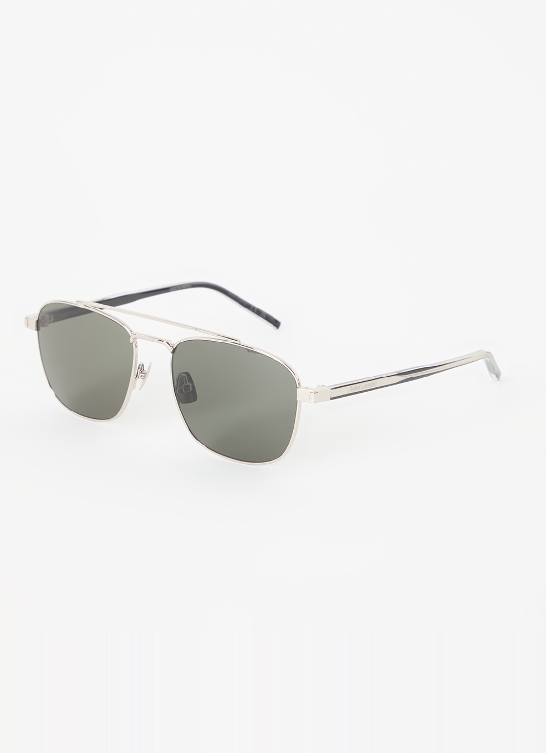 Saint Laurent Piloten zonnebril SL 665 - voorkant zilver