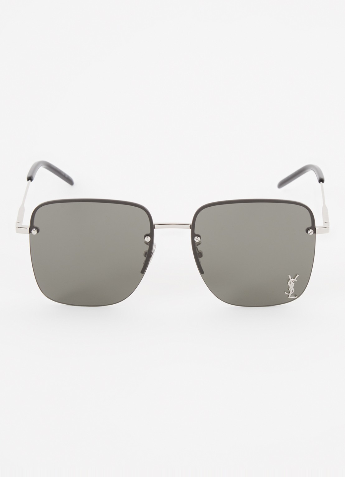 Saint Laurent Retro zonnebril SL312 - detail 3 zilver