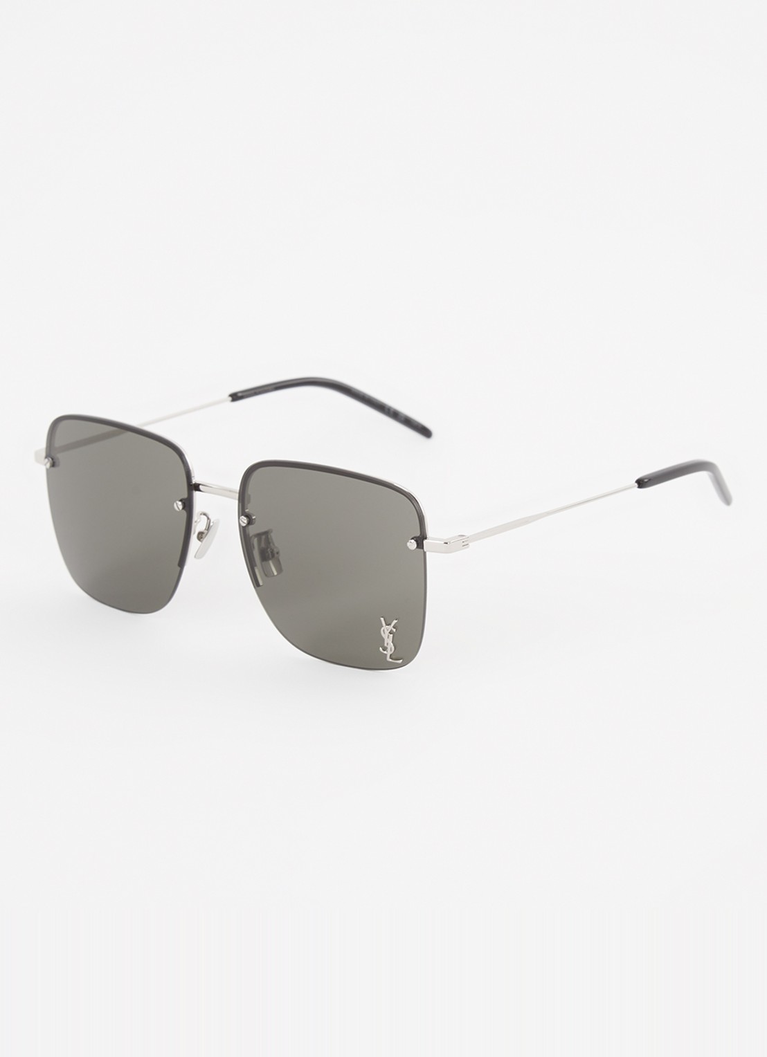 Saint Laurent Retro zonnebril SL312 - voorkant zilver