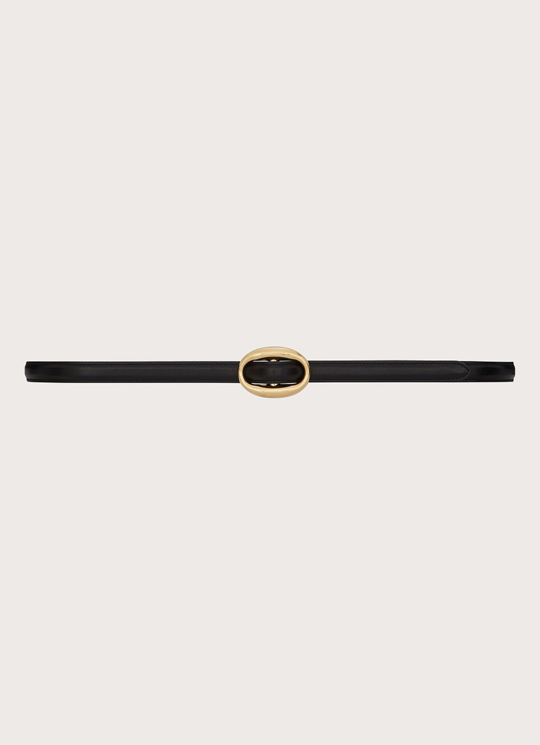 Saint Laurent Riem van kalfsleer - voorkant 2 zwart