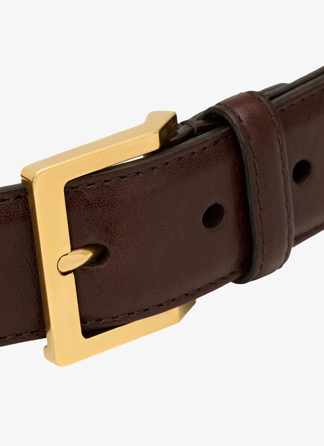 Saint Laurent Riem van kalfsleer - detail 3 bruin