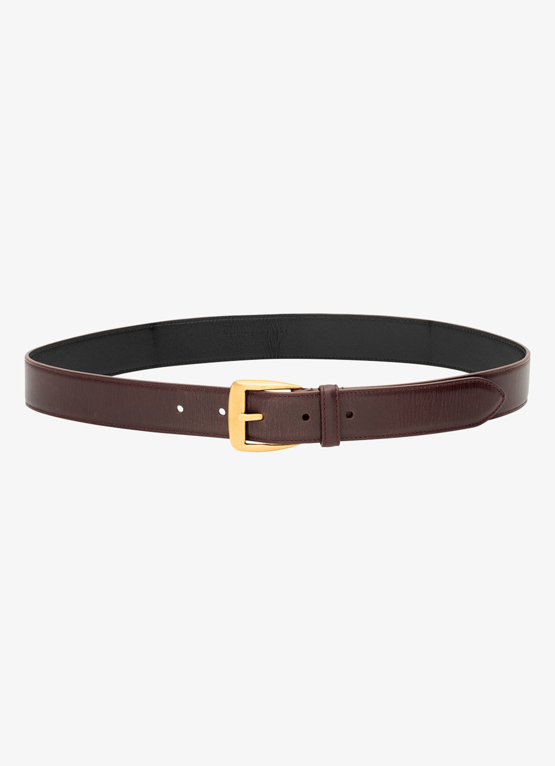 Saint Laurent Riem van kalfsleer - detail bordeauxrood