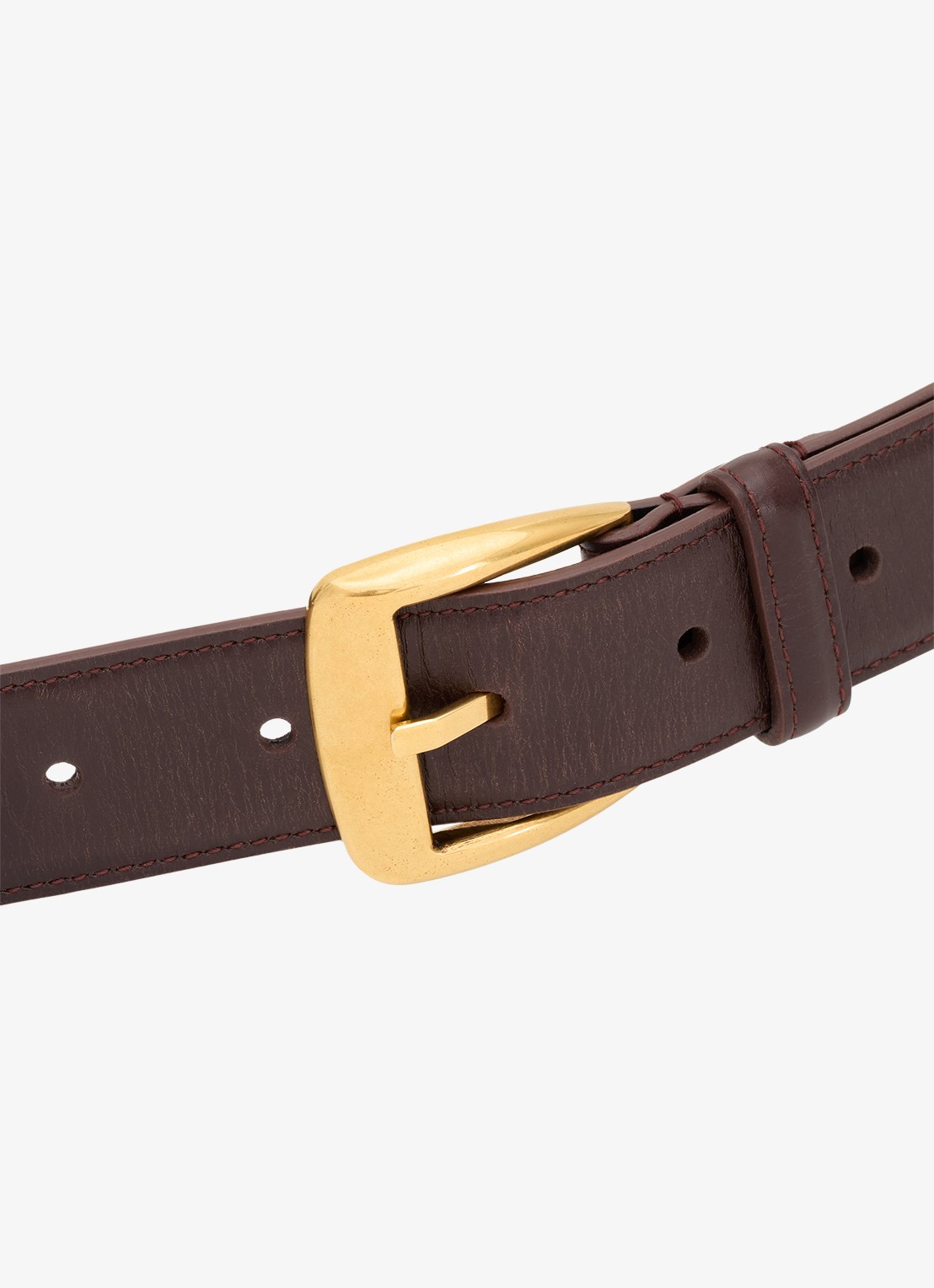 Saint Laurent Riem van kalfsleer - detail 2 bordeauxrood