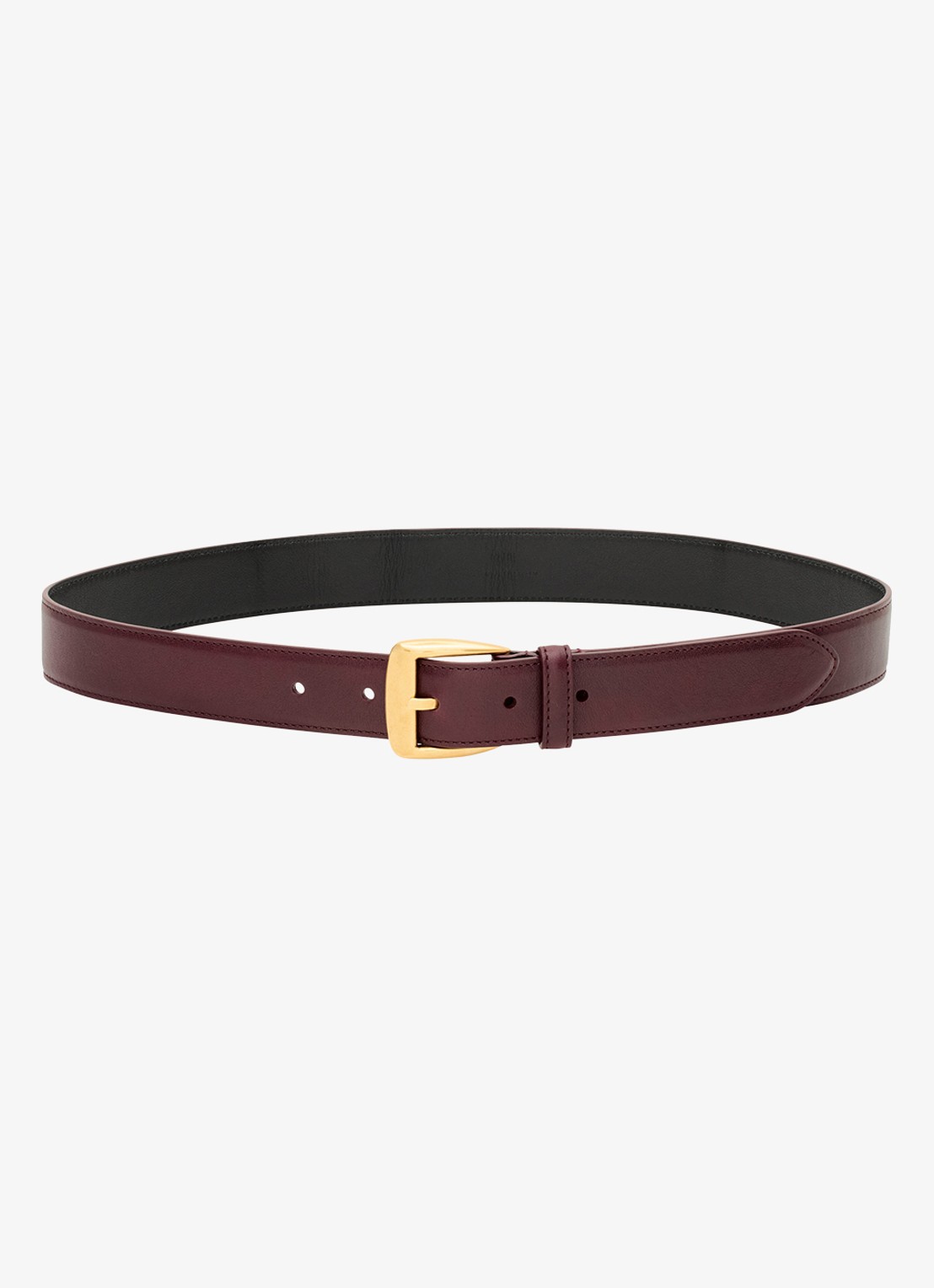 Saint Laurent Riem van kalfsleer - detail bordeauxrood