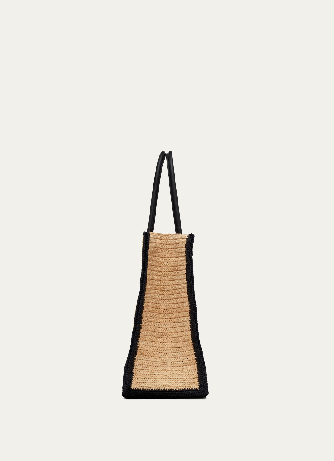 Saint Laurent Rive Gauche schoudertas van raffia - detail 3 lichtbruin