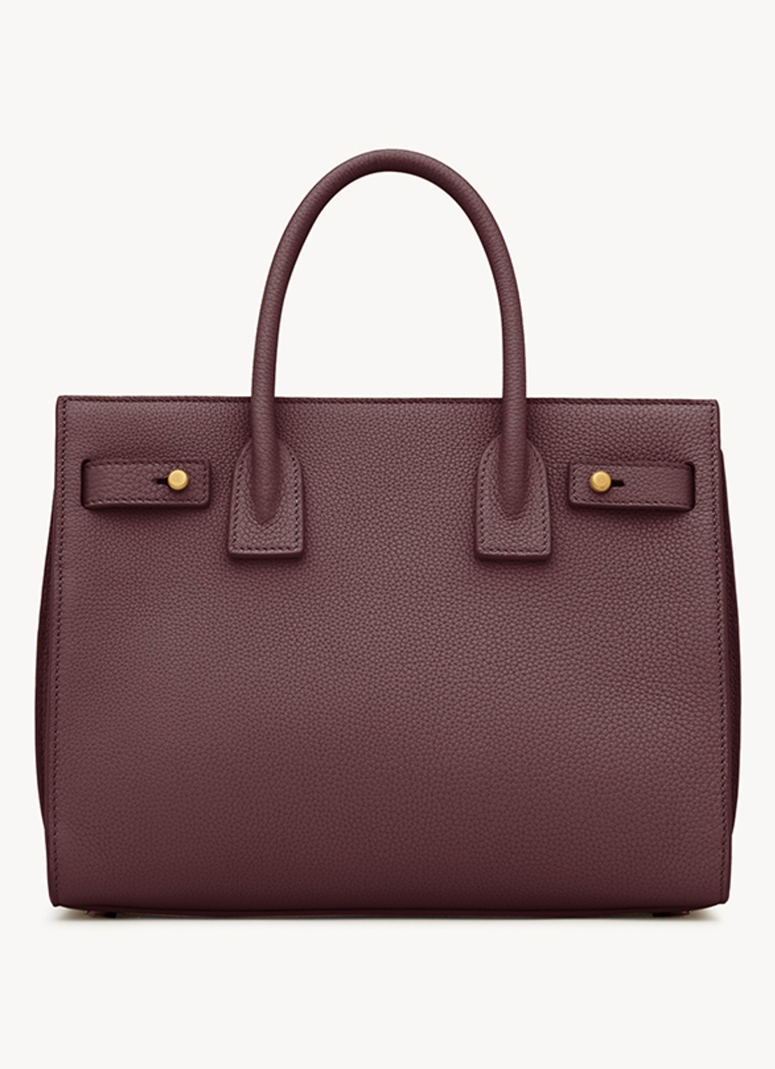 Saint Laurent Sac De Jour Baby handtas van kalfsleer - achterkant 4 bordeauxrood