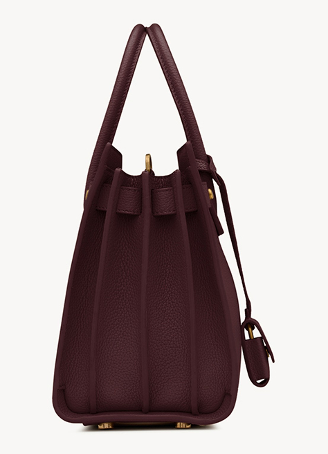 Saint Laurent Sac De Jour Baby handtas van kalfsleer - detail 2 bordeauxrood