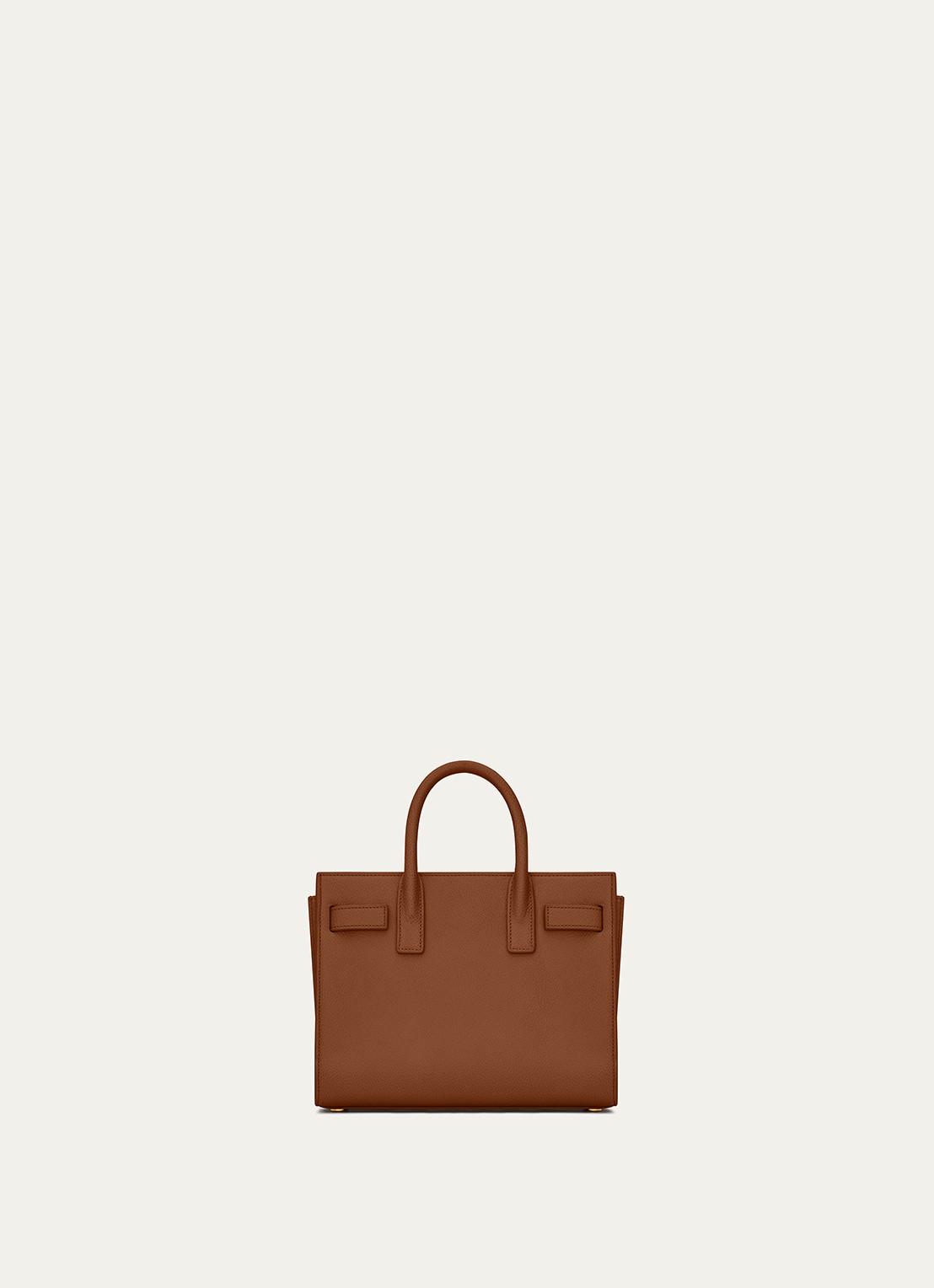 Saint Laurent Sac De Jour Nano handtas van kalfsleer - achterkant bruin